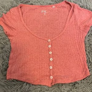 Pacsun Eco-Friendly Pink Crop Top